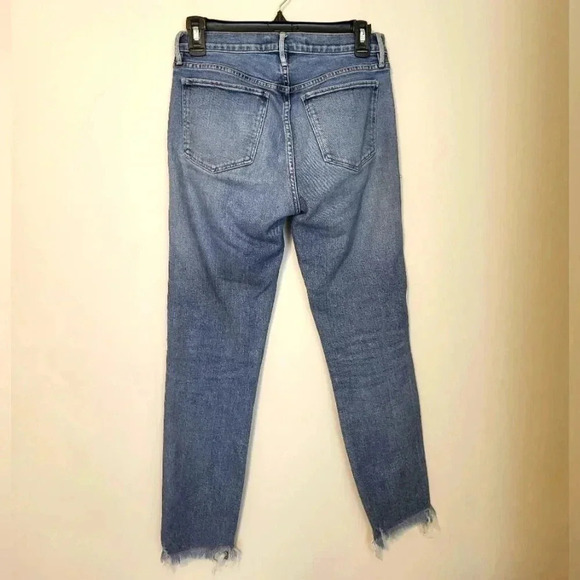 3x1 Made Here High Rise Frayed Hem Jeans in ACE(25) - Picture 4 of 9